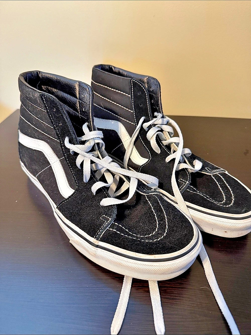 Vans Sk8-Hi Black & White High-Top Sneakers